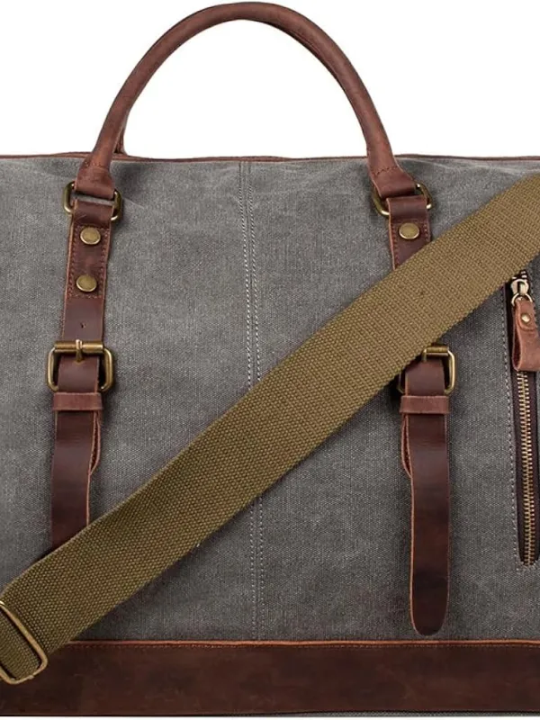 Product Canvas and Leather Weekender Image